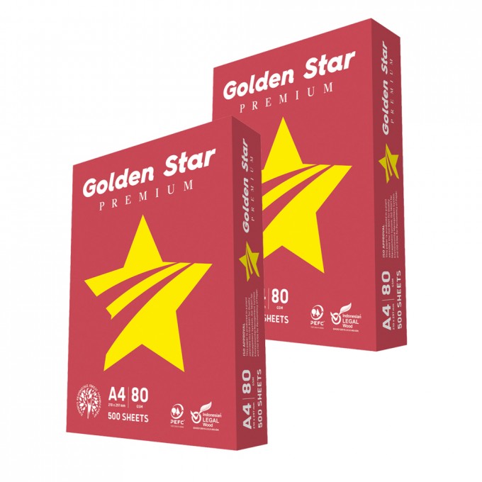 Carta A4 Golden Star 80 grammi - 2 risme
