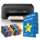 Stampante Epson Expression Home XP-2200 compatta con WiFi + 2 KIT4 Cartucce Compatibili 604XL + 2 Risme di Carta A4 Golden Star 