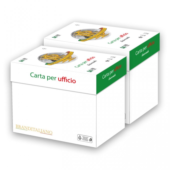 Carta A4 per ufficio 75 gr - Brand Italiano Made in Italy 10 risme